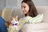 2 PCS Breakaway Cat Collar with Bow Tie and Bell, Golden Moon Glowing Star in The Dark for Kitten (Black & Purple)