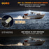 12 Inches IP67, 3NM (12-24V) Anchor Light Stern Lights for Boats LED Waterproof White Fold Down Rear Boat Navigation