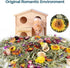 Sukh 150G Hamster Bedding - Flowers & Herbs for Odor Control and Hamster Habitat Decor