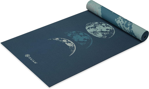 Gaiam Premium 6mm Yoga Mat - Extra Thick Non Slip Exercise & Fitness Mat for Yoga, Pilates & Floor Workouts (68" x 24")