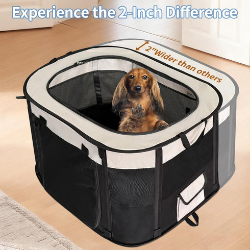 NEZUC Small(28''24''18'')) Dog Playpen,Pet Playpen,Foldable Cage Kennel for Small Dog Cat,Waterproof Exercise Pen Crate