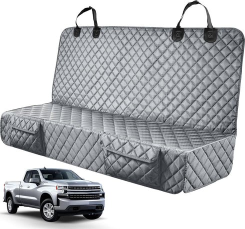 PETICON Dog Car Seat Covers for Truck Ford F150/Chevrolet Silverado 1500/Ram 1500/GMC