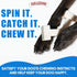 Bullibone Nylon Dog Chew Toy - Spin-a-Bone Interactive Toy that Improves Oral Health
