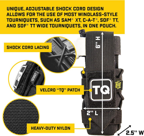 HSGI Tourniquet Taco with Patch in Black