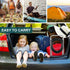 300LBS BLIKA Portable Toilet for Camping & Travel - Weight Capacity, Folding Toilet with Removable Plastic Ring