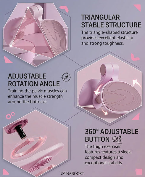 Generic 360 Trimmer Inner Thigh Exerciser & Pelvic Floor Muscle Trainer Adjustable Kegel Exercise Device for Women
