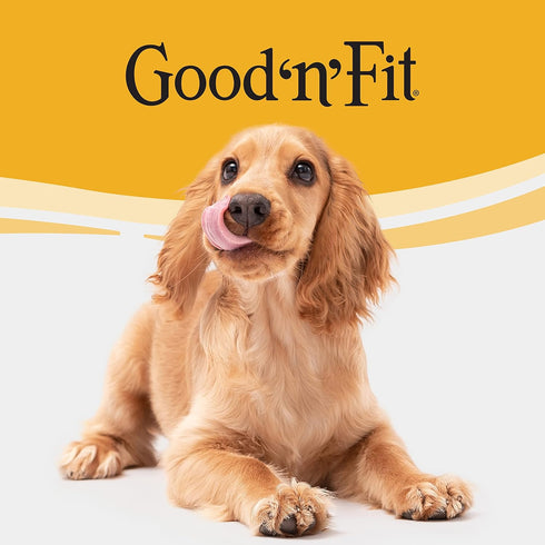 Good ‘n’ Fit Rolls Made with Real Chicken Liver Flavor, 6 Small Rolls, Highly Digestible Rawhide Chews
