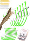 Luminous Shrimp Hooks 10/40 Packs Saltwater Fishing Hooks - Premium Carbon Steel