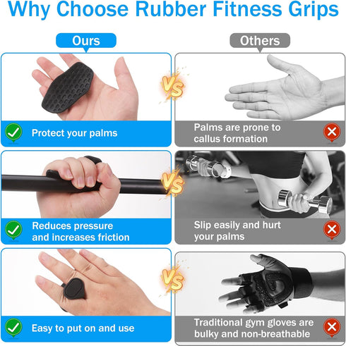 TranRantic Workout Gym Grips for Men Women, Lifting Grips, Anti-Slip Weight Grips with Storage Box, Ergonomics Weight