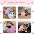 Fashion Pet Dog Clothes, Striped Mesh Puppy Dresses, Small, Pink