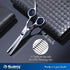 6 1 Dog Grooming Scissors Kit with Safety Round Tips, GLADOG Professional in Grooming Scissors for Dogs, Sharp