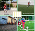 ASENVER Set Soccer Agility Poles Detachable Sports Trainning Speed Pole Slalom Poles with Rubber Base Sport Traning