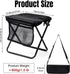 GQIRIL (13 10.6 Inch) Pocket Chair Folding for Adult - Foldable Handbag Camping Stool for Travel Fishing Hiking Queue