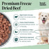 5 Oz Freeze Dried Raw Dog Food - Premium Beef Flavor with High Protein and Grain Free Dog Food for Small or Large