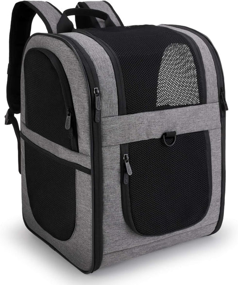 Apollo Walker Pet Carrier Backpack for Large/Small Cats and Dogs, Safety Features and Cushion Back Support for Travel