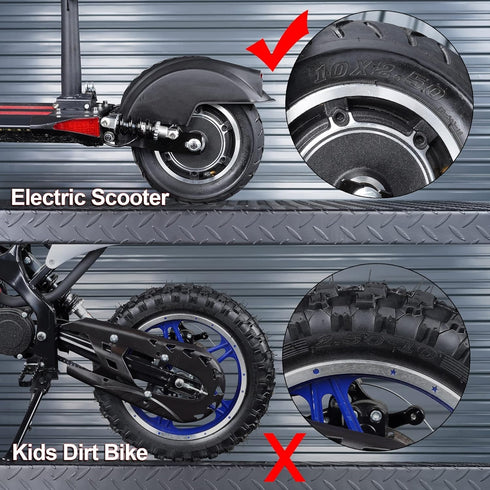 RUTU Tire or Inner Tube Set Replacement, 10 x 2.50 for Smart Self Balancing Electric Scooters, Fits 10" Wheels
