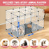 32 48" 32" 24" Panels Small Animal Playpen, x x Transparent Playpen with Waterproof Mat,Plastic Enclosure,Puppy Play