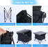 YSSOA Portable Folding Aluminum Alloy Table with High-Capacity Storage and Carry Bag for Camping, Traveling, Hiking