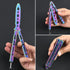 Practice Tool Set of 3 Color, Full Stainless Steel, Cool Color Design (black&silver&colorful)