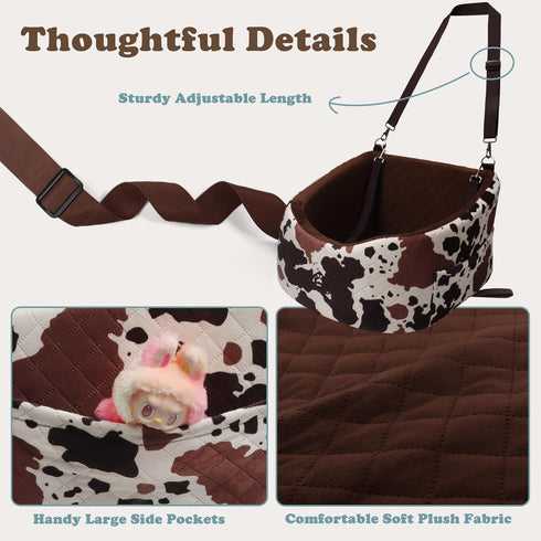 Crash-Protective Dog Car Seat for Small & Medium Breeds - Non-Slip & Washable