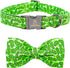 Lionheart Glory Dog Bow Collar with Cucumbers Print for Large Dogs, Adjustable Green Spring Collar with Bowtie