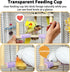 360 Bird Spinning Toy with Feeding Cup, Rotating Bird Perch Toy with Rope-Wrapped for Soft Grip, Interactive Bird Toys