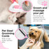 Pet Grooming Kit - Cat and Dog Brushes with Grooming Loop Leash, Apron, Dematting Comb, Slicker Brush, Bath Brush (blue)