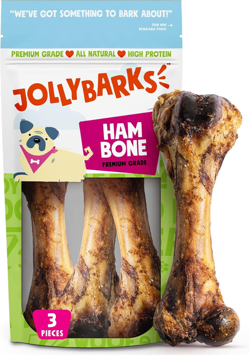 8" Pork Femur Bones for Dogs (3 Pack), Big Bones for Large