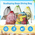 LEIFIDE 6 Pcs Diving Bag, Nylon Mesh Drawstring Bags for Snorkeling Swimming Gear