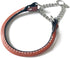 Leather Martingale Dog Collar Rolled - Tan, Size 10