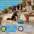 Termony 4 (2,Bicolor) Non-Slip Slow Feeder Dog Bowl, Silicone Lid & Rolling Ball for Liquid/Wet Food. Suction Cup Lick