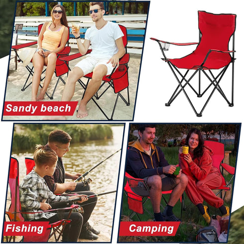 BTinoe 250 Camping Chair,Portable Lightweight Foldable Chair,Camping Directors Chairs Supports Pounds
