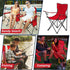 BTinoe 250 Camping Chair,Portable Lightweight Foldable Chair,Camping Directors Chairs Supports Pounds