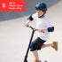 SKATEWIZ Skate Pads - Skateboard Pads for Kids 8-14 - Smash - Size S in Blue Black