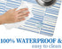 Dog Feeding Mat for Food and Water Bowls, Waterproof, Easy Clean, Large Dog & Cat Food Mat (28"x16.5", Blue Lagoon)