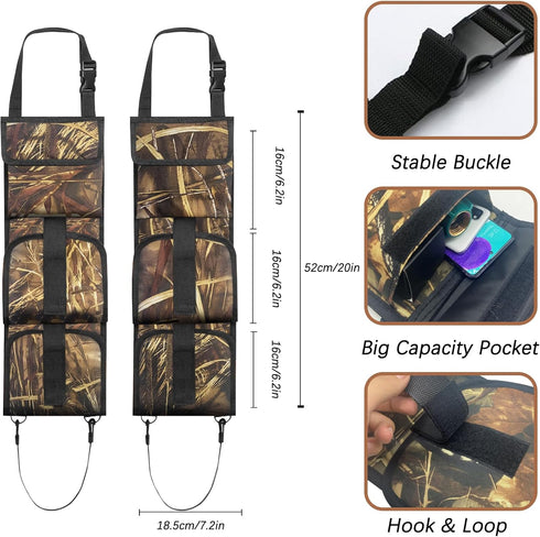 Car Concealed Seat Back Gun Rack, Universal Shooting Accessories for Hunting Gear, Fit for Vehicles