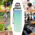 siphylline 30 oz Blue Mint Green Glitter Sparkling Simply Modern Water Bottle Tritan BPA Free Leak Proof non toxic