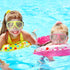 Flutesan Kids Swim Goggles 4 Packs with Nose Cover Diving Mask, Waterproof Clear Snorkel Goggle with Elastic Fabric