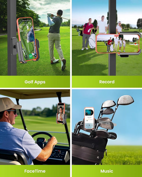 Smerkod 6 LBS, 3s Magnetic Golf Cart Phone Holder Mount- Holds Up to Phone Clip Install,Phone Caddy for iPhone Galaxy