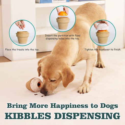 MARDOGE Breeds,Frozen Anxiety(Pack 2) Multi-Functional Interactive Dog Toys for Aggressive Chewers, Indestructible Dog