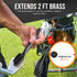Golf Club Cleaning Brush with Groove Cleaner, Ergonomic Design, Retractable Clip, Extends 2 ft, Black