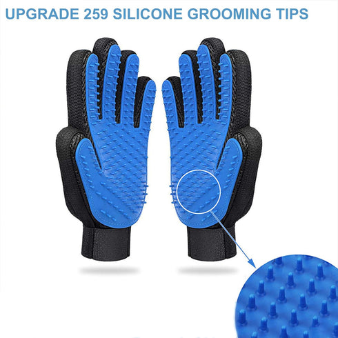 Dog Washing Gloves Brush for Pet, JOANGIHC 3PCS Grooming Hair Brush, Cat Scrubber for Bathing