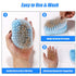 Pet Bath Massage Brush, Grooming Comb with Soft Silicone Bristles for Dogs & Cats with Short or Long Hair