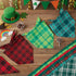 50 (25.6 17.7 17.7) Abbylike Pcs St. Patrick's Day Dog Bandanas Bulk Green Plaid Bandanas for Dogs Triangle Kerchief