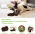 PETGEEK Interactive Squeaky Dog Toy, Automatic Moving Vibrating Dog Balls with Plush Cover, Rechargeable Perro Juguetes