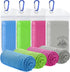 Cooling Towel 4 Pack, 40"x12" Ice Towel for Instant Relief, Microfiber Chilly