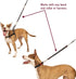 Leashboss Pattern Bungee Dog Leash Extension, 18" Shock Absorbing Lead Extender, Pattern Collection (Black Reflective)
