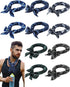 Janmercy 10 Pcs Tie Dye Cooling Neck Wraps - Ice Bandanas for Men Women Camping Running Outdoor Sports
