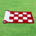 Green Golf Flags, Solid Nylon and Checkered Training Putting Green Flags, 8.7"x6"