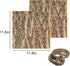 Tfwadmx 2Pcs Cork Terrarium Background, 11.8” x 11.8” Natural Cork Bark Backdrop for Reptile Accessories